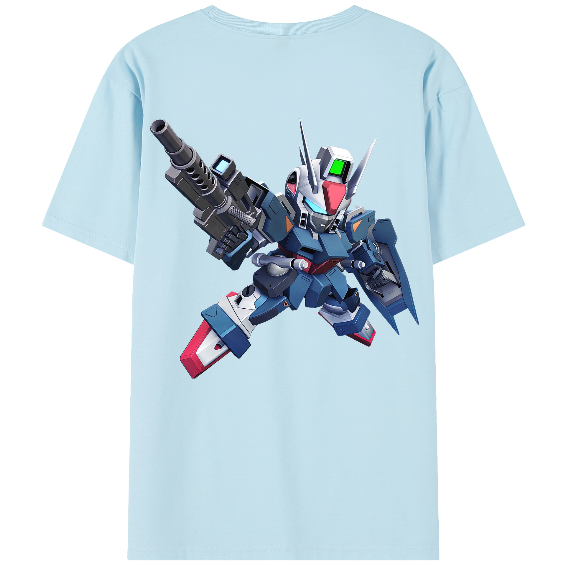 （画像用） 機動戦士ガンダム Mobile Suit Gundam 綿100％半袖Tシャツ（背面プリント）